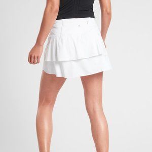 Athleta skirt Momentum Skort tennis golf pickleball  WHITE   sz large
